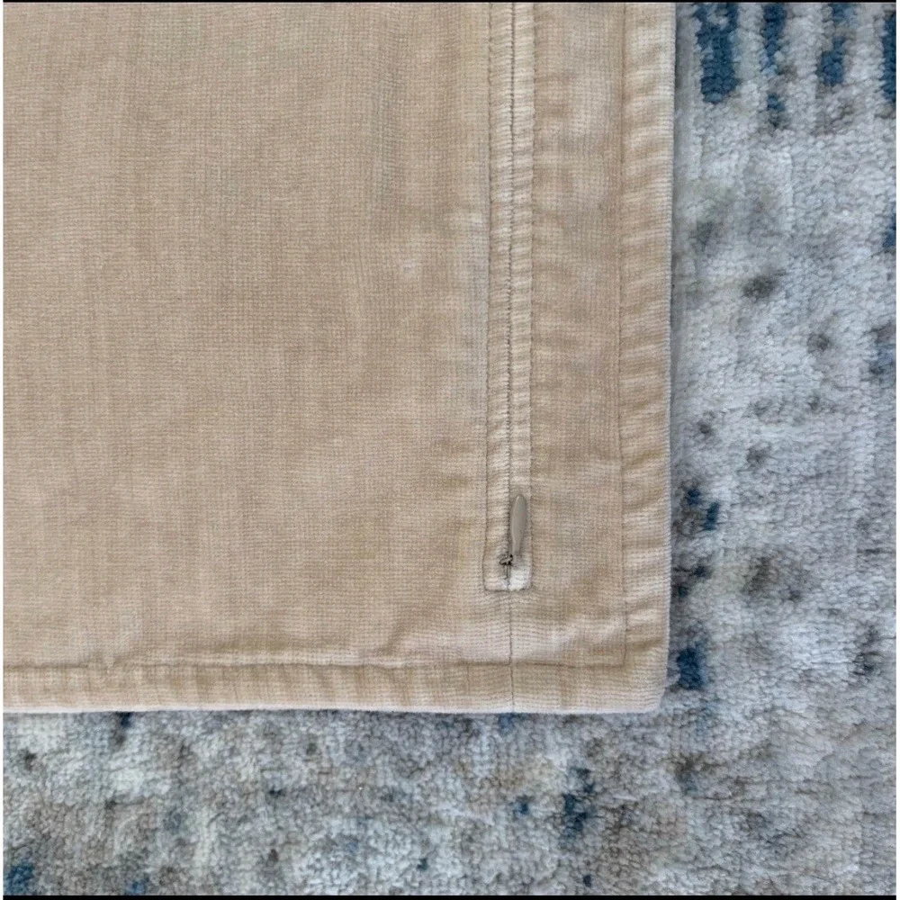 Set of 4 Pottery Barn Washed Velvet 20x20in Off-White Cream Ivory Pillow Cover